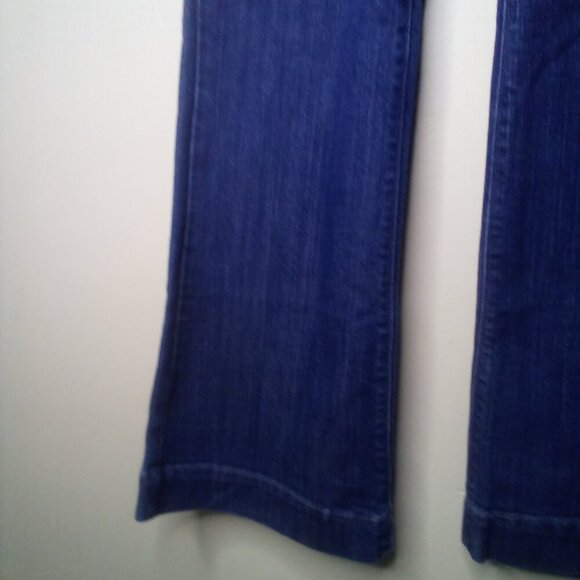 Old Navy Diva Jeans Women 2 Flare Braided Pockets Blue - Picture 6 of 16